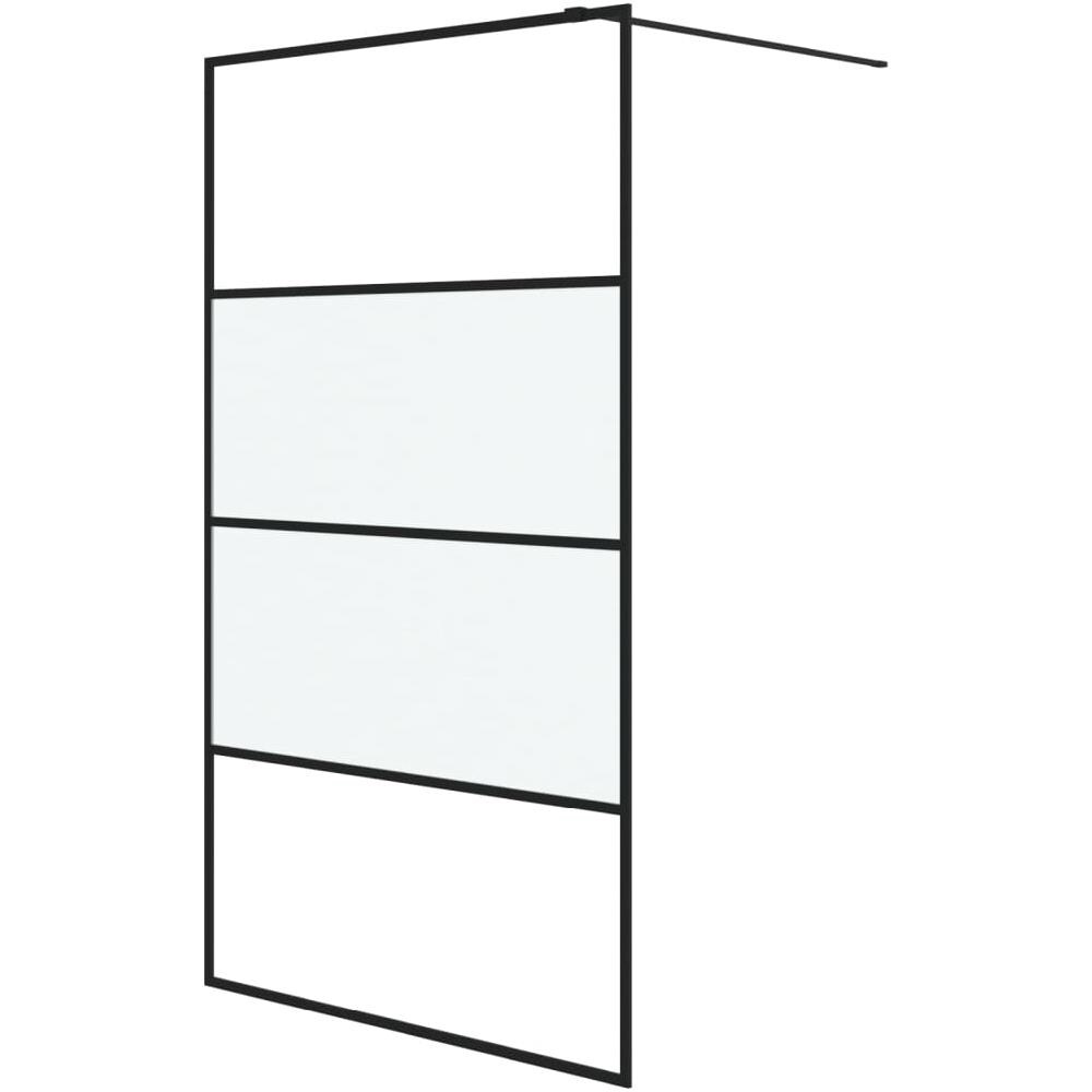 Parete Doccia Walk In 115x195 Cm Vetro Semi Smerigliato Esg - Foto 2