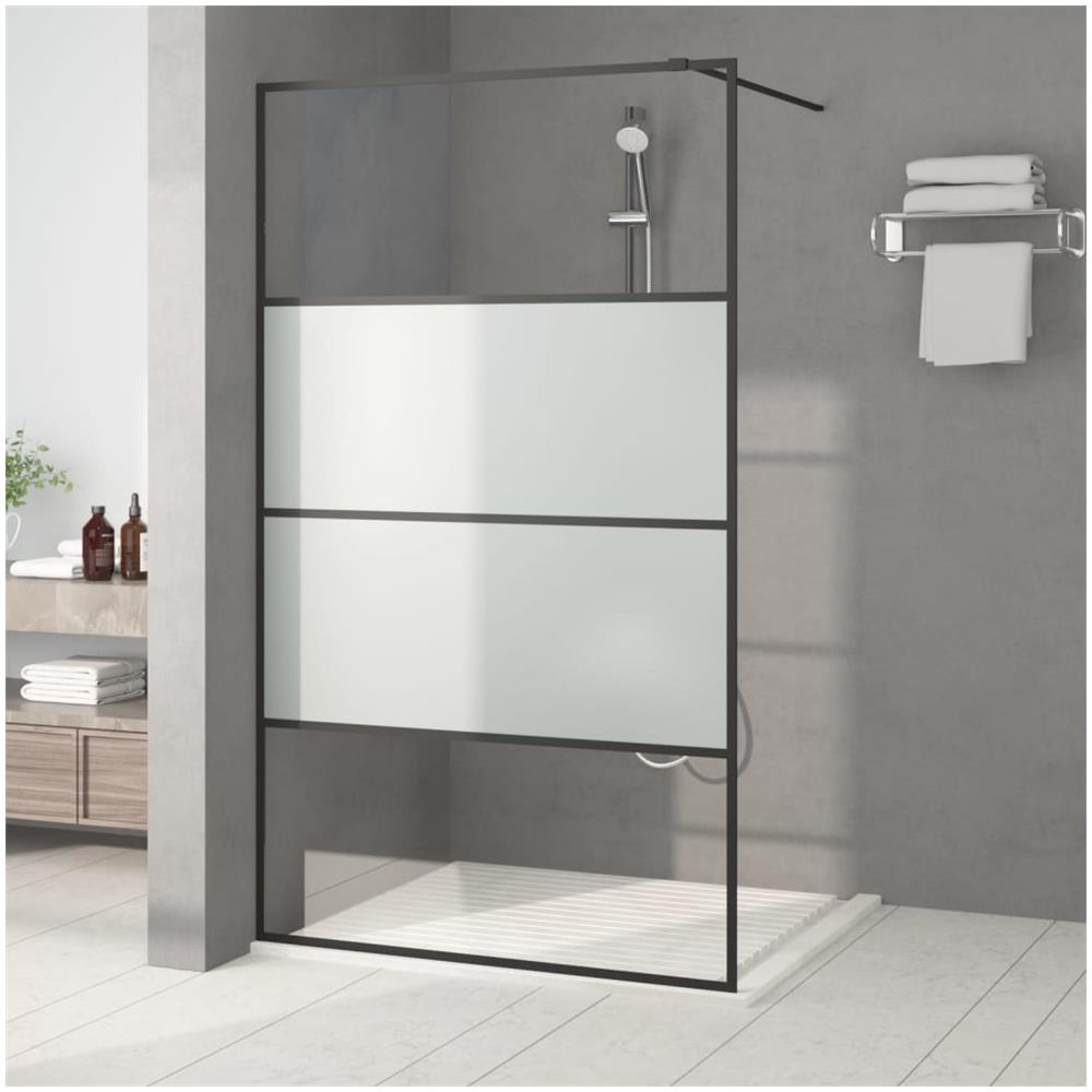 Parete Doccia Walk In 115x195 Cm Vetro Semi Smerigliato Esg - Foto 1