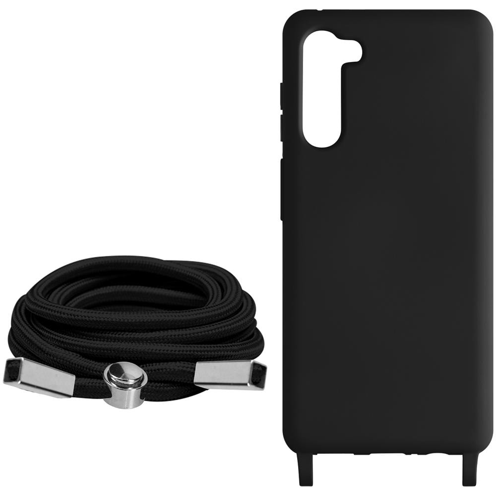 Cover Cordino Per Samsung Galaxy S23 Plus Collana / Tracolla 80 Cm Nera - Foto 5