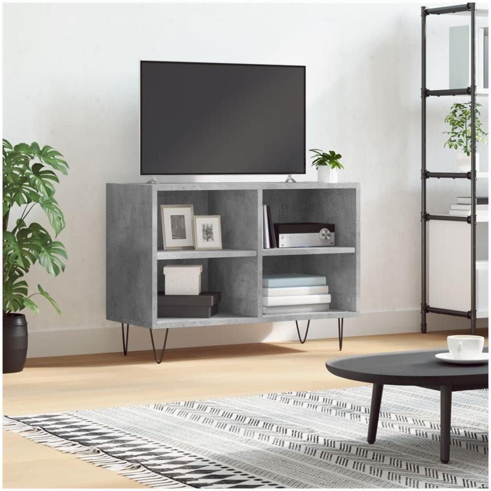 Mobile Porta Tv Grigio Cemento 69,5x30x50 Cm Legno Multistrato - Foto 1