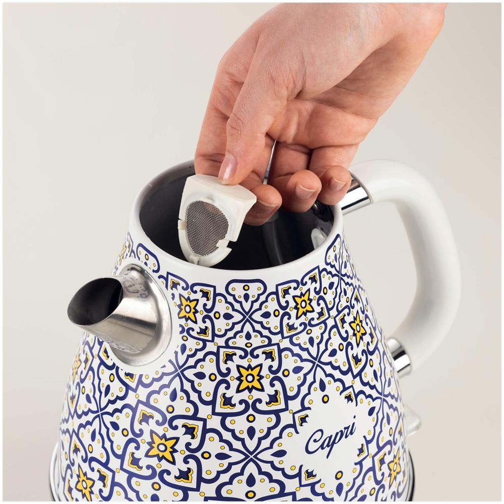 Bollitore Elettrico 1.7L 2200W Autospegnimento Colore Blu /Bianco - Foto 4