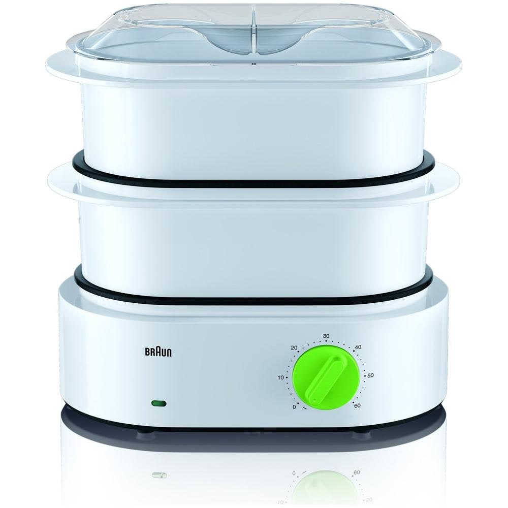 Vaporiera FS 3000 2 cestello /i Superficie piana Potenza 850 W Colore Verde /Bianco - Foto 2