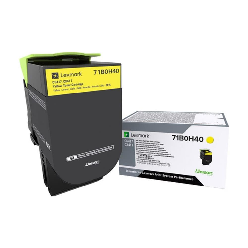 71B0H40 Toner Originale Giallo per CX417de / CS417dn Capacità 3500 Pagine - Foto 1