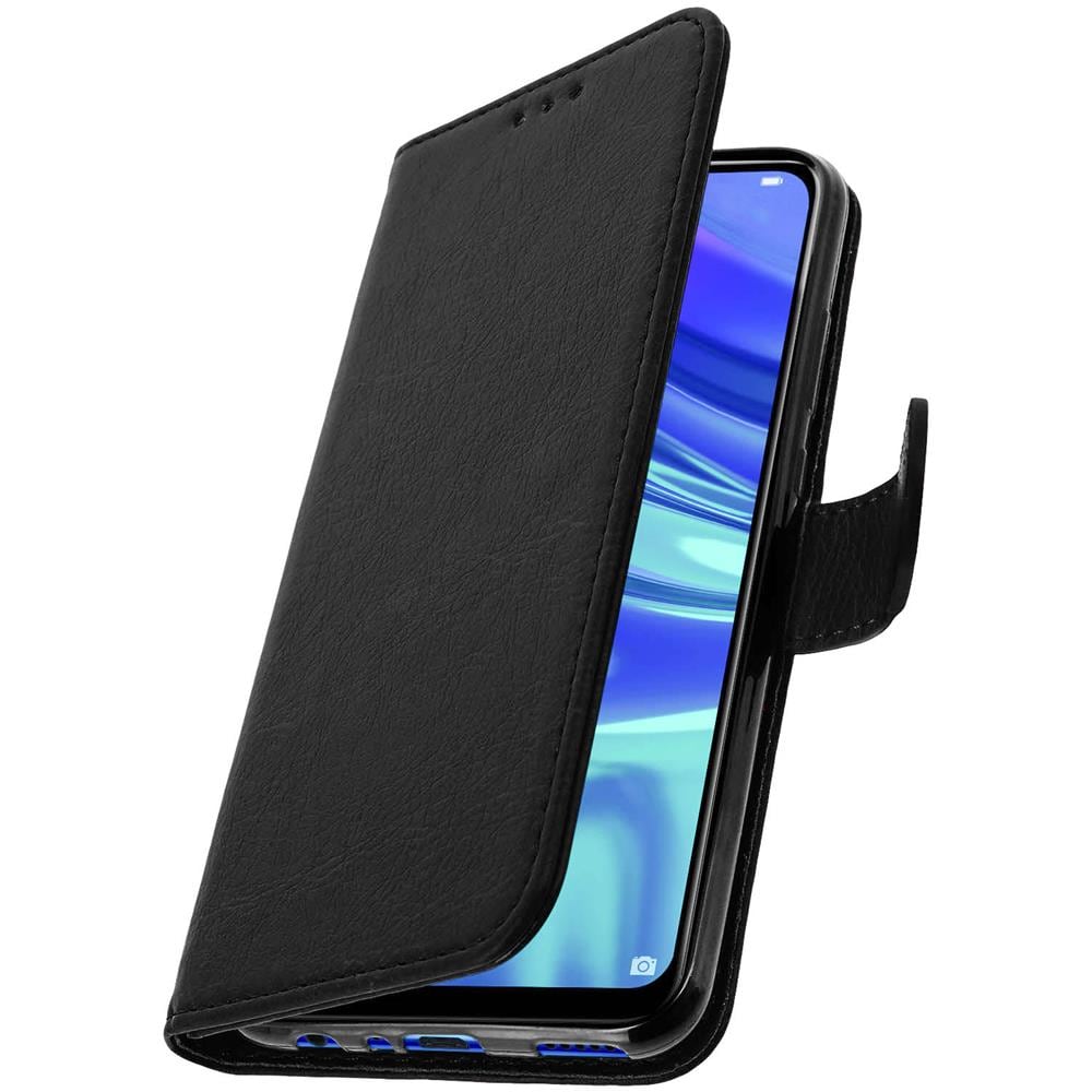Custodia Huawei P Smart 2019 Portacarte Funzione Supporto Cover Silicone - Nero - Foto 6