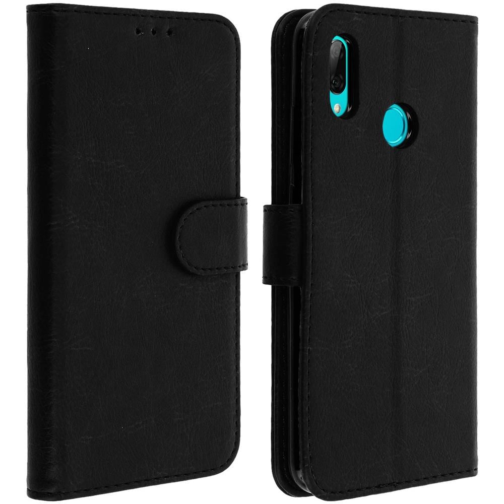 Custodia Huawei P Smart 2019 Portacarte Funzione Supporto Cover Silicone - Nero - Foto 1