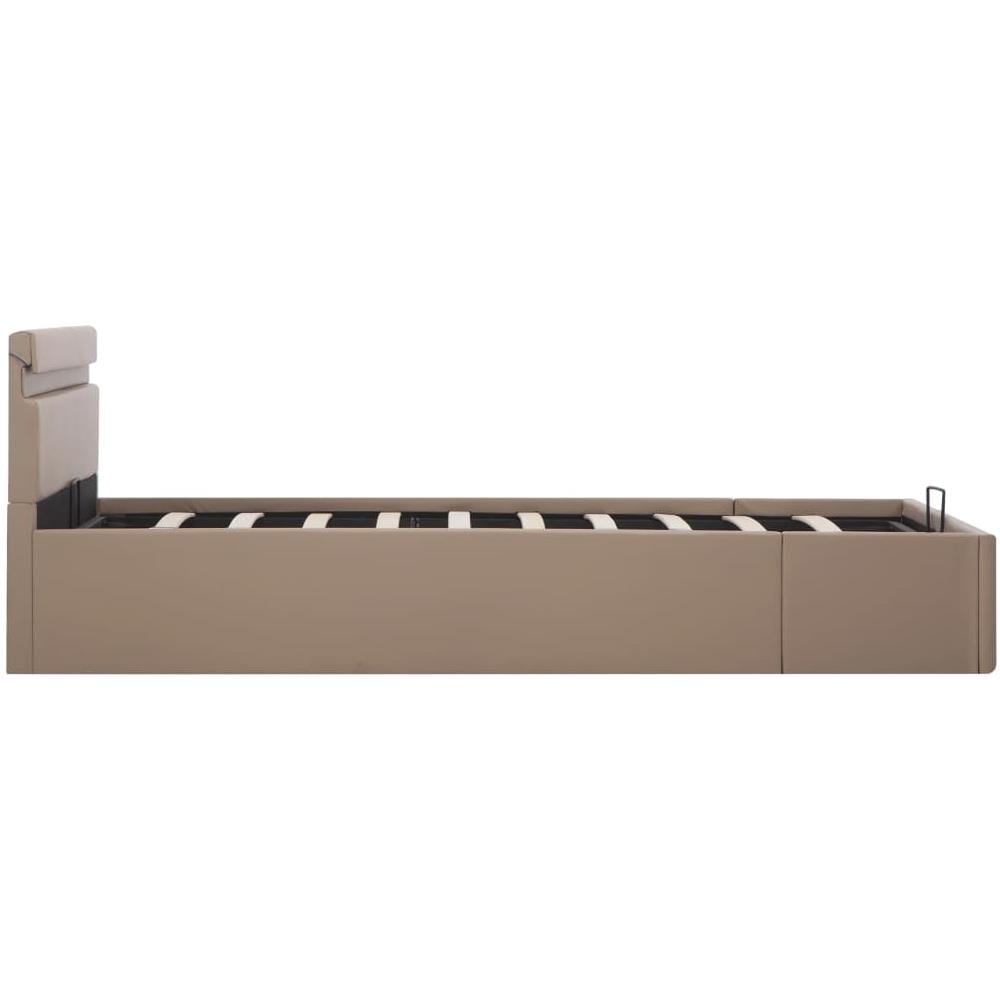 Giroletto Idraulico con LED Cappuccino Similpelle 140x200cm - Foto 10