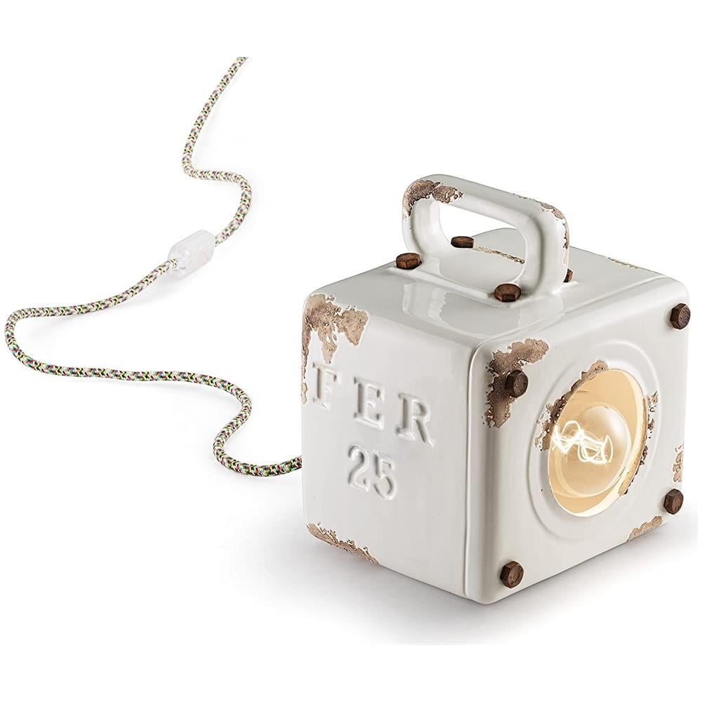 Industrial 1650, Lampada Da Tavolo, - Bianco - Foto 1