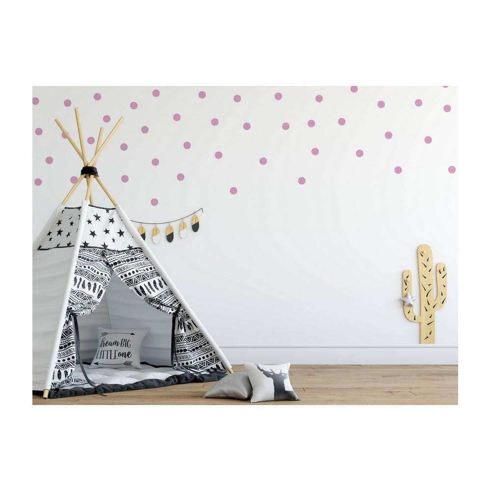 Sticker Per Bambini Polka Dots - Cerchi - Per Bambini - Da Parete - Oro In Vinile, 25 X 0,15 X 29 Cm - Foto 2