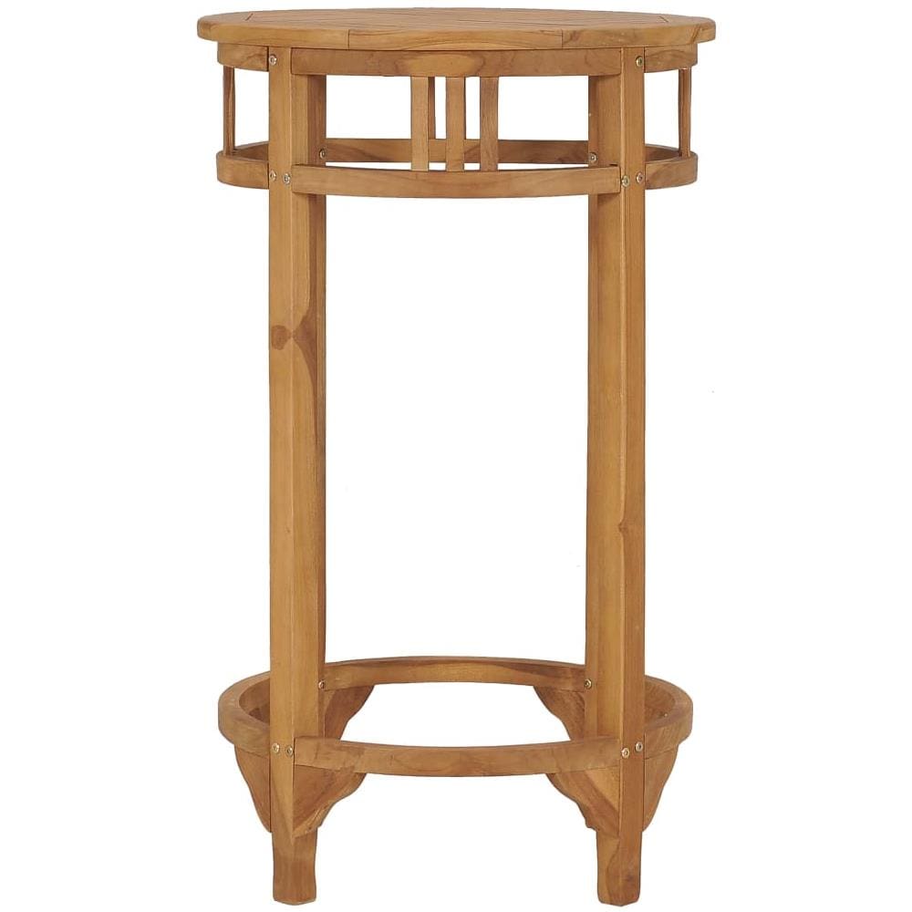 Tavolino Da Bar Ø 60 Cm In Legno Massello Di Teak - Foto 2