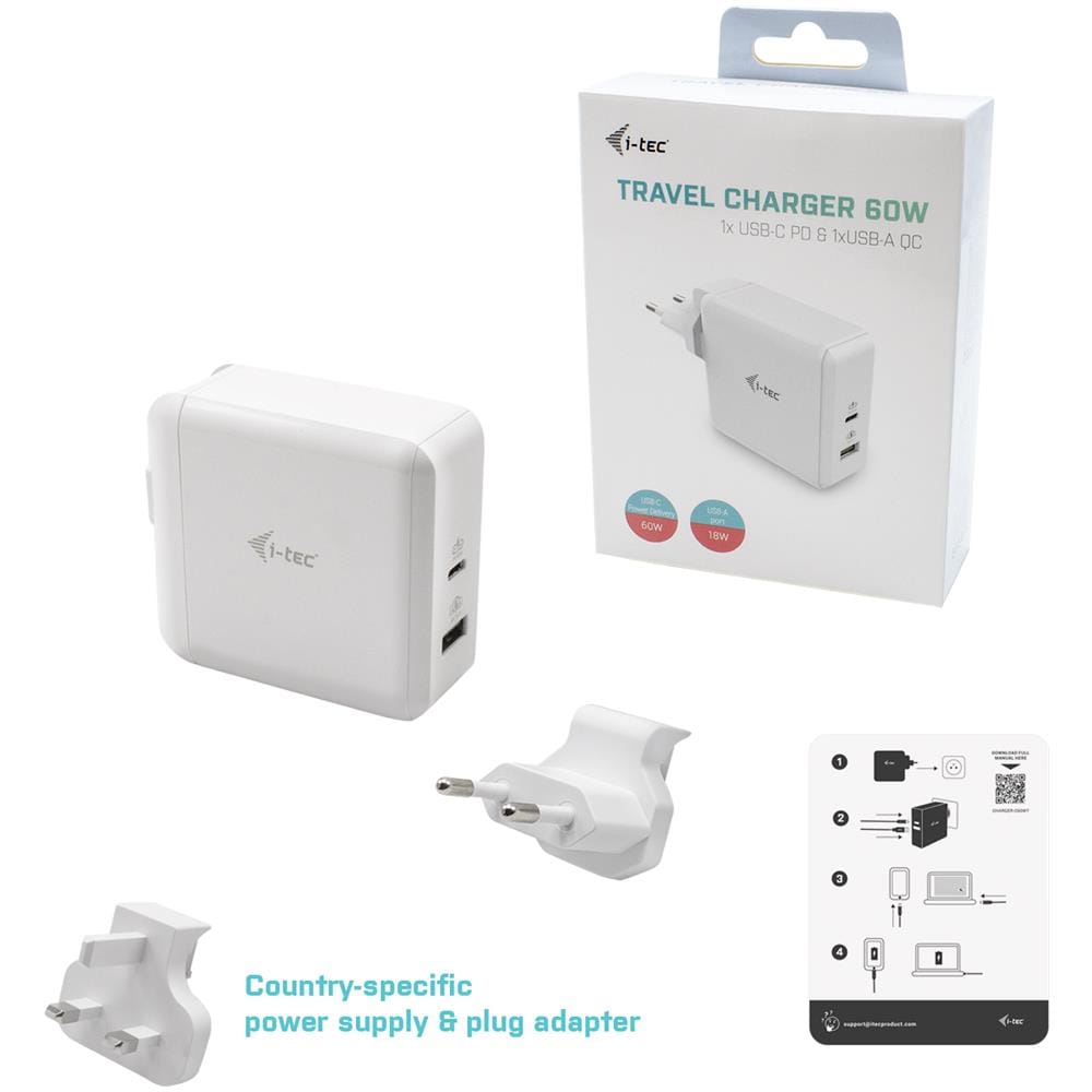 Usb-c Travel Charger 60w + Usb-a Port 18w - Foto 3