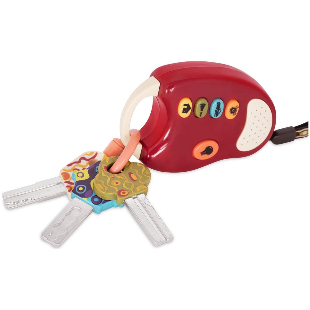 B. Giocattoli - Funkeys Giocattolo - Funky Giocattolo Chiavi Per Bambini E Neonati - Giocattolo Chiavi Della Macchina E Remote Rosso Con Luce E Suoni -100 Non Tossico E Bpa-free - Foto 4