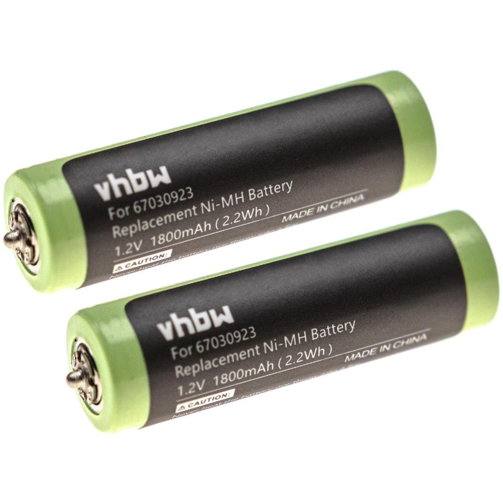 2x Batteria Compatibile Con Braun Series 1, Series 3, Smartcontrol Rasoio, Tagliacapelli (1800mah, 1,2v, Nimh)  - Foto 1