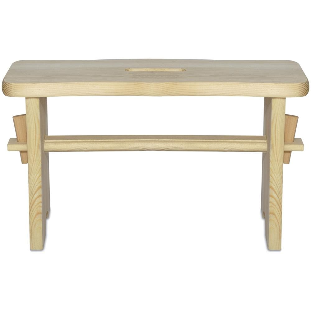 Piccolo Sgabello Cucina Bambini In Legno | 38 X 19 X 21 Cm | Poggiapiedi Grezzo Multifunzionale | Perfetto Per Tutte Le Nostre Scatole O Come Espositore Supporto Piante - Foto 2