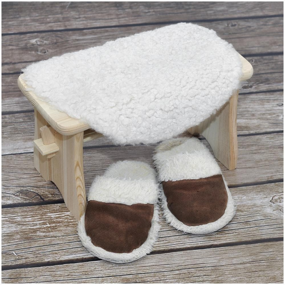 Piccolo Sgabello Cucina Bambini In Legno | 38 X 19 X 21 Cm | Poggiapiedi Grezzo Multifunzionale | Perfetto Per Tutte Le Nostre Scatole O Come Espositore Supporto Piante - Foto 5