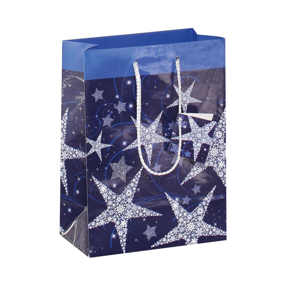 Gt026 Sacchetto Di Carta Blu, Bianco - Foto 1