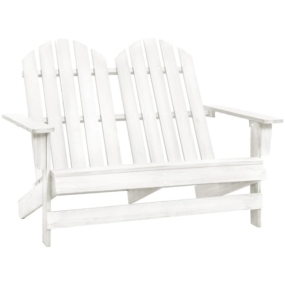 Sedia da Giardino Adirondack a 2 Posti in Legno di Abete Bianca - Foto 1