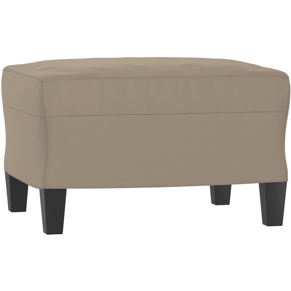 Poggiapiedi Tortora 60x50x41 Cm In Tessuto Microfibra - Foto 2