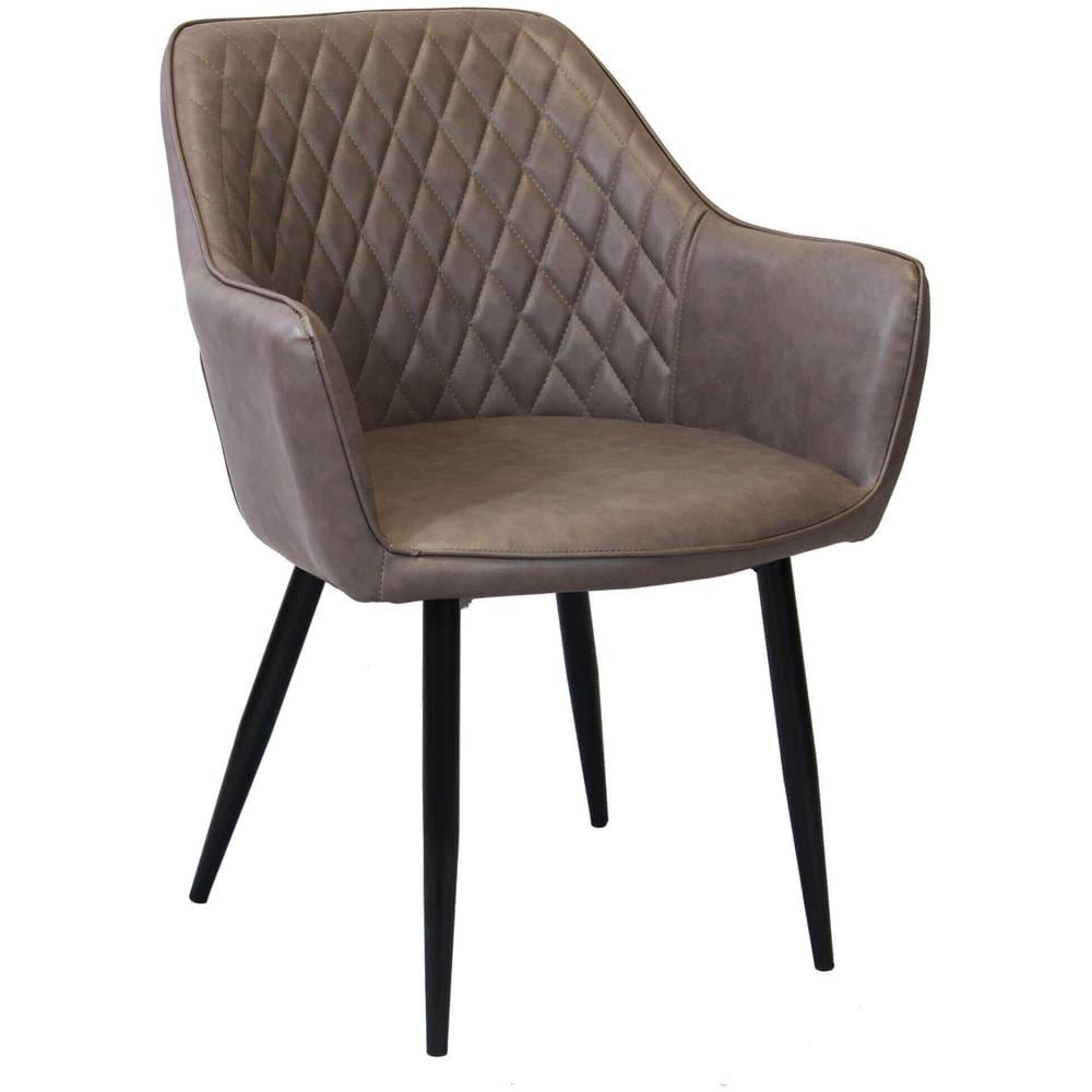 Sandy - Poltrona Imbottita Per Sala Da Pranzo In Ecopelle - Foto 1