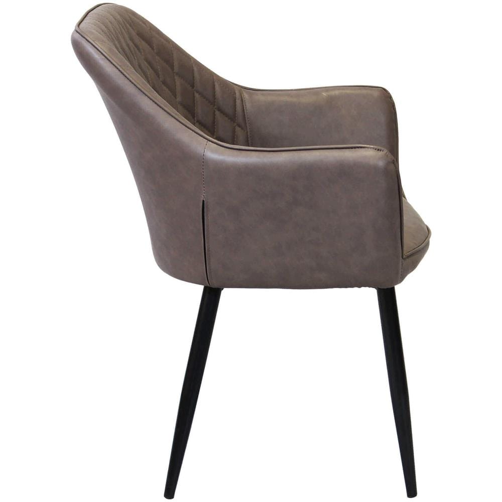 Sandy - Poltrona Imbottita Per Sala Da Pranzo In Ecopelle - Foto 4