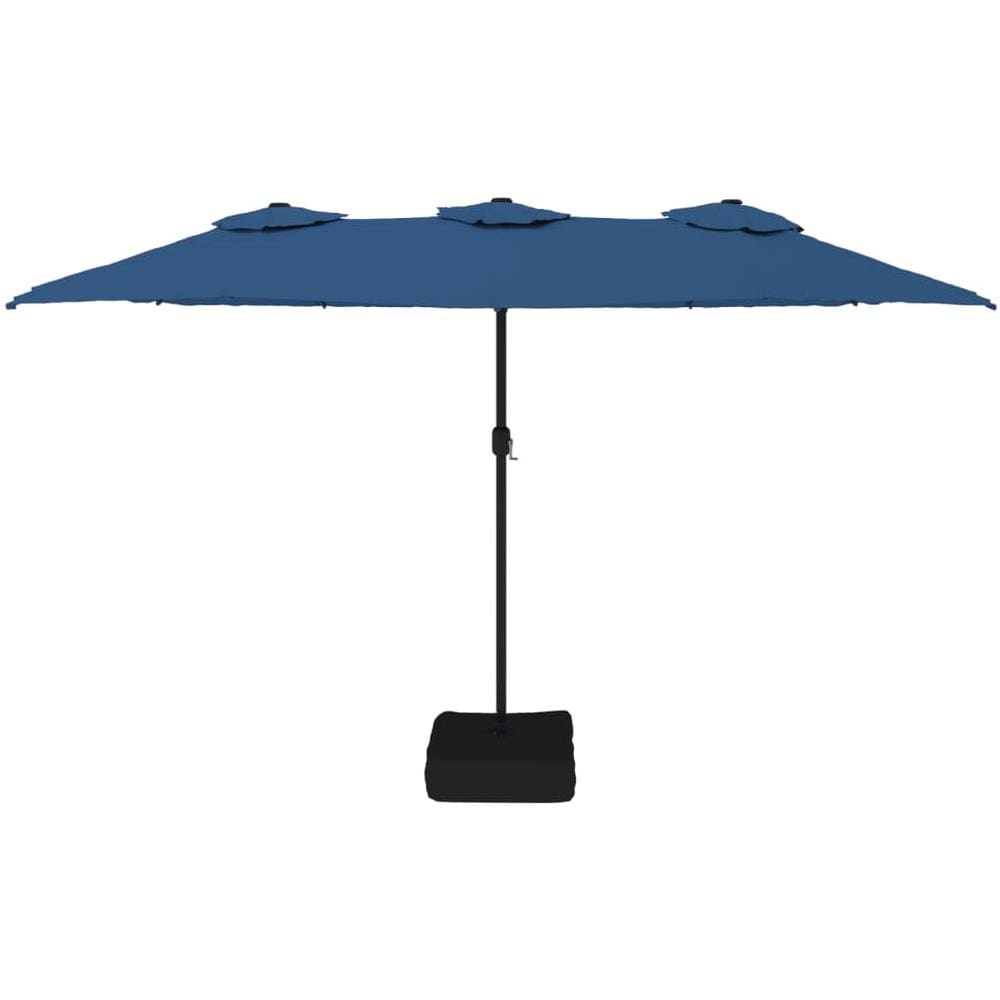 Ombrellone A Doppia Testa Azzurro 449x245 Cm - Foto 3