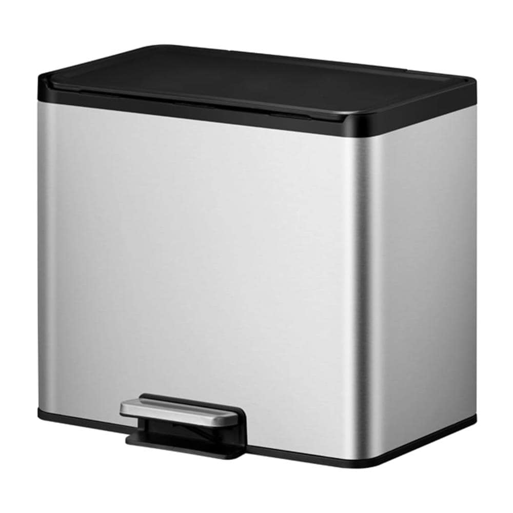 Pattumiera A Pedale Essential 3x9 L Argento Opaco - Foto 2