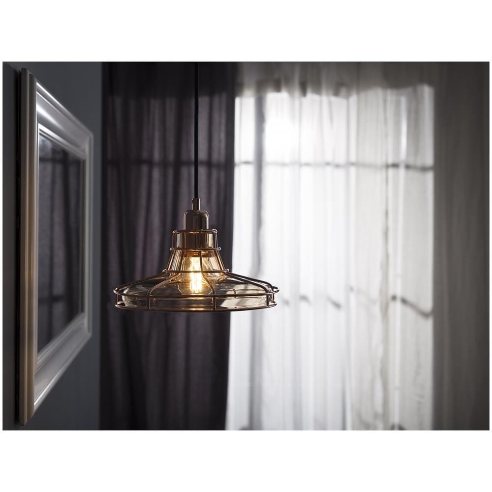Lampadario In Vetro Rame Colore Giallo Oro Torre - Foto 2