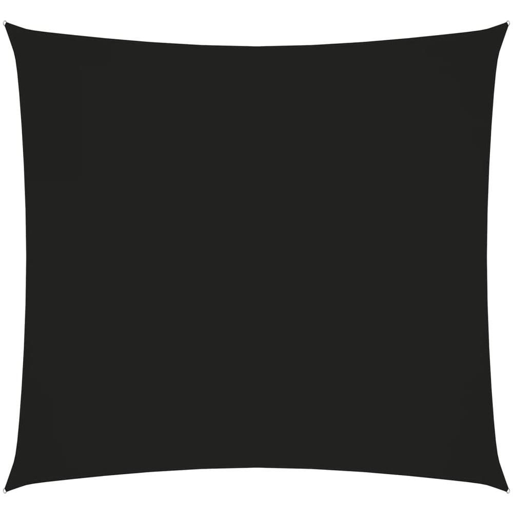 Parasole a Vela in Tela Oxford Quadrata 7x7 m Nero - Foto 1