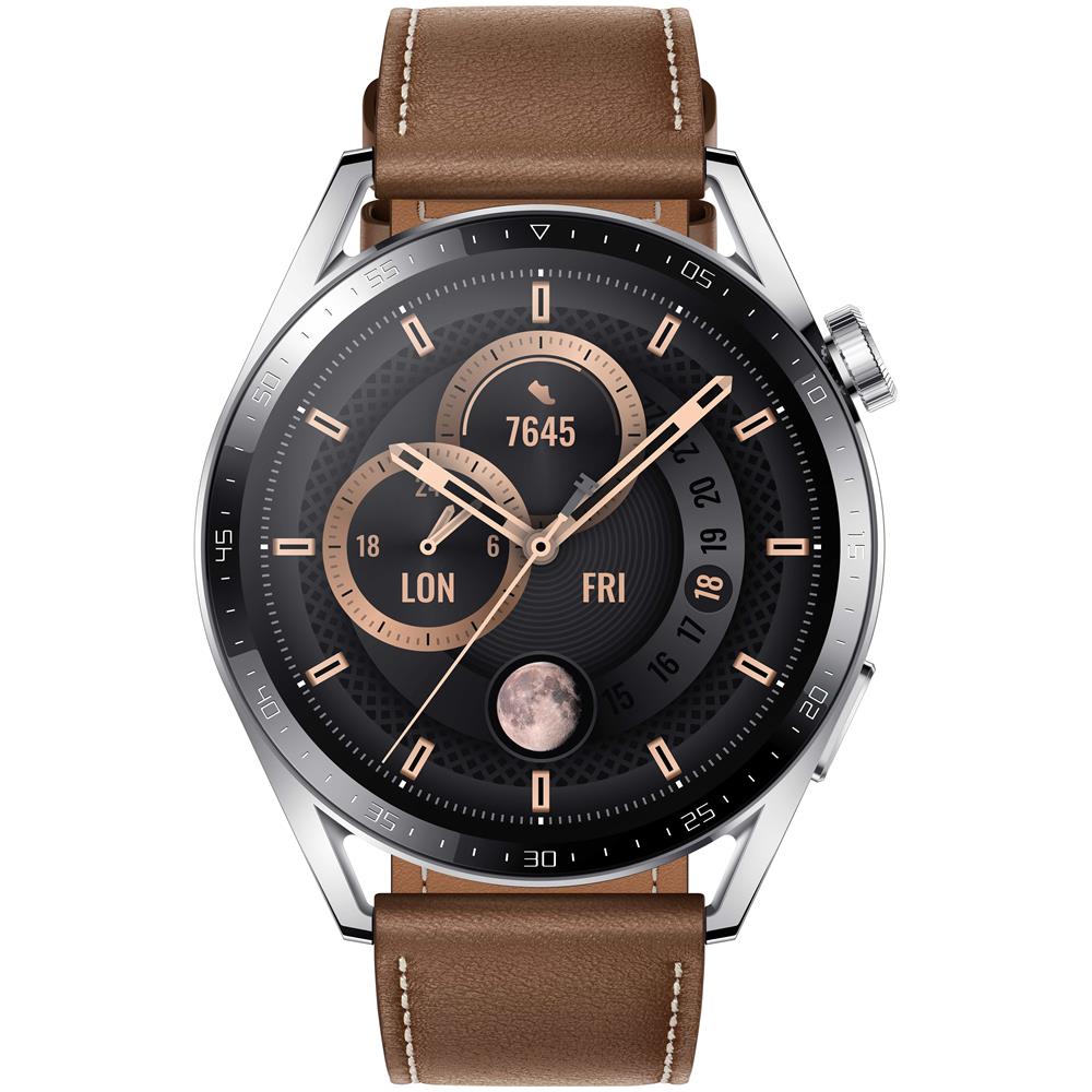 WATCH GT 3 1.43" AMOLED 46 mm Digitale 466 x 466 Pixel Touch screen GPS Acciaio inossidabile - Foto 1