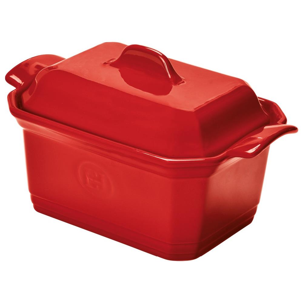 Terrina Di Foie Gras Con Coperchio In Ceramica Rossa E Pressa - Eh349706 - Foto 1