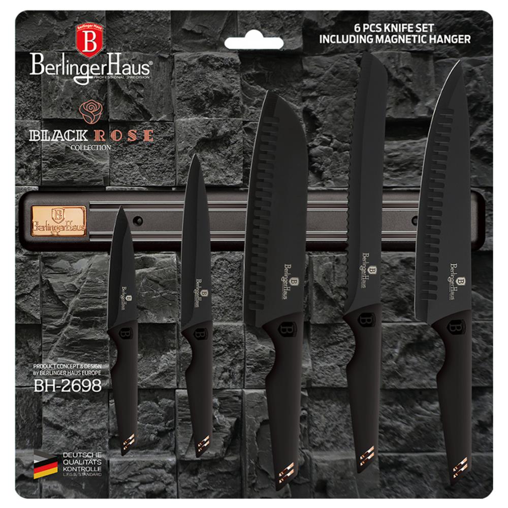Set Di 5 Coltelli Da Cucina Con Berlinger Haus Bh-2698 Mill - Foto 2