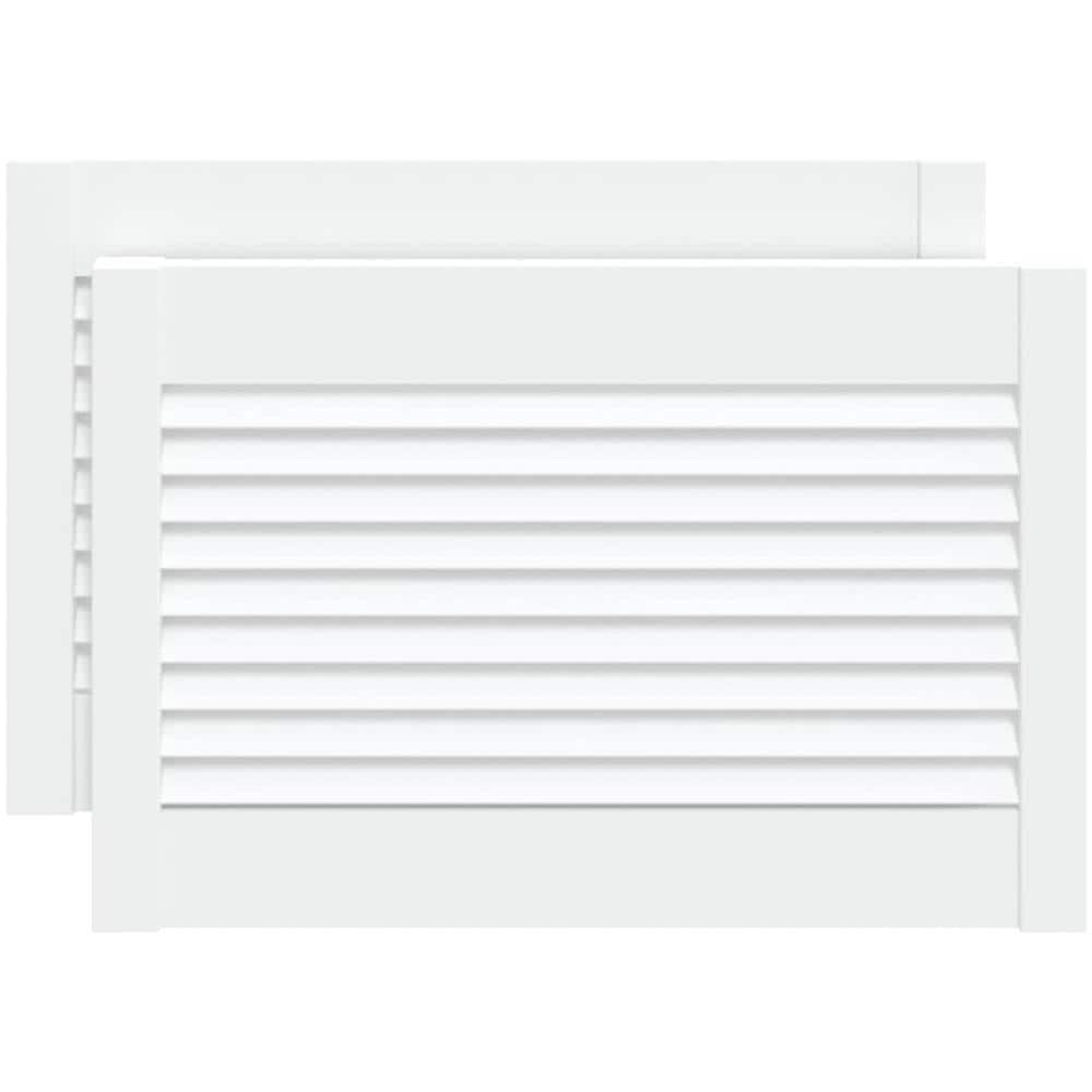 Ante a Lamelle Bianche 2 pz Bianche 39,5x59,4 cm Legno di Pino - Foto 1