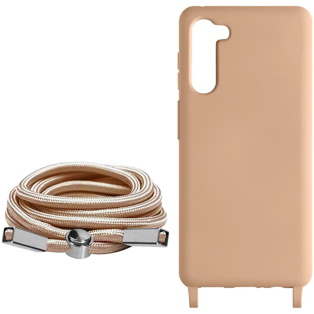 Cover Cordino Per Samsung Galaxy S23 Collana / Tracolla 80 Cm Rosa Chiaro - Foto 2