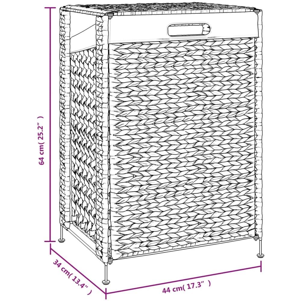 Cesto Portabiancheria 44x34x64 Cm Giacinto D'acqua - Foto 4
