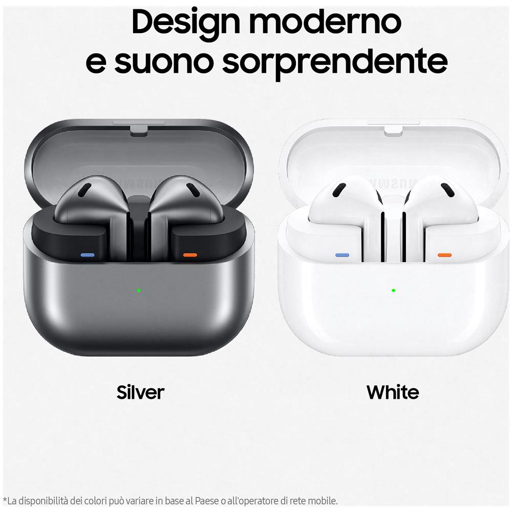 Galaxy Buds3 Auricolari AI open-type True Wireless, Audio Hi-Fi, Impermeabilità IP57, Silver - Foto 2