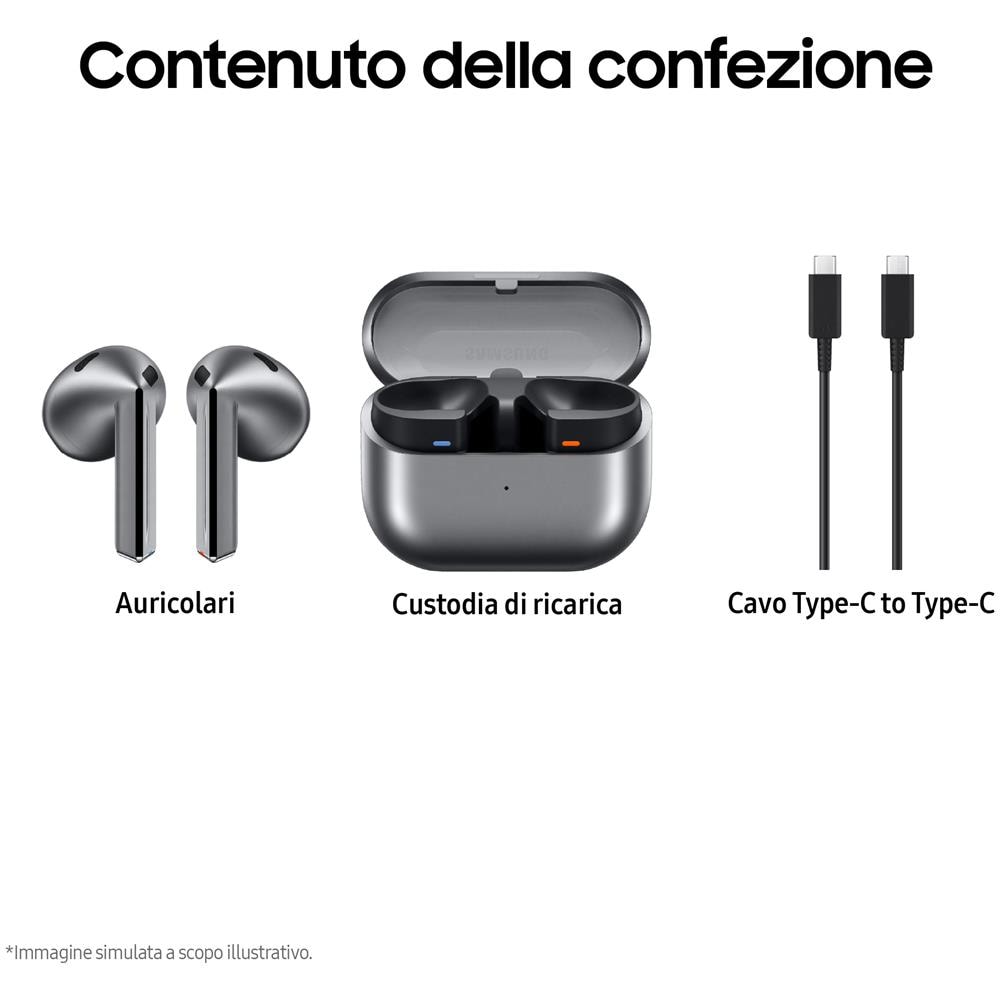 Galaxy Buds3 Auricolari AI open-type True Wireless, Audio Hi-Fi, Impermeabilità IP57, Silver - Foto 9