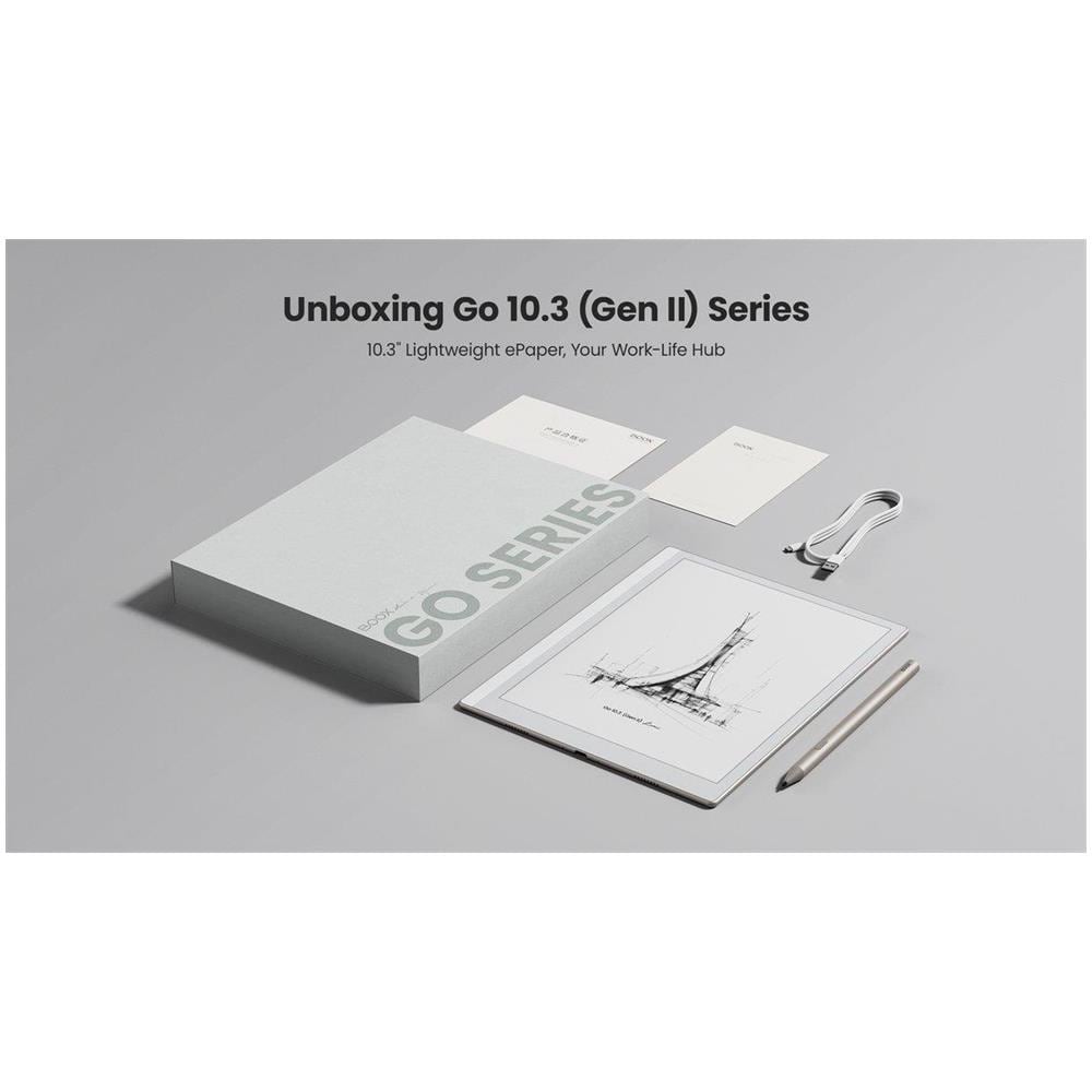 BOOX Go 10.3 Gen II + Penna stilo InkSense - Lettore di ebook e-ink, monocromatico, tavoletta grafica, Note, Calendario, Android 15, Play Store, Penna stilo - Foto 2
