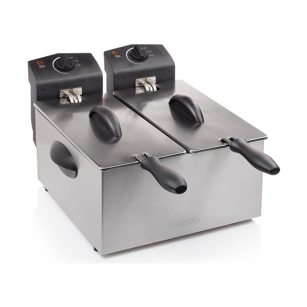 FR-6937 Friggitrice Doppia 2 x1800 Wat t 2 x3 L Zona Fredda Colore Acciaio Inossidabile - Foto 1