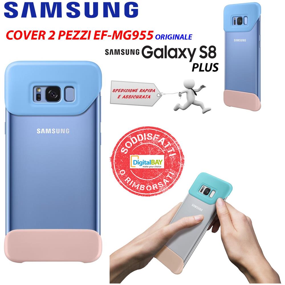 Cust. 2 Parti Sgh G955 Galaxy S 8+ Blue / Peach - Foto 1