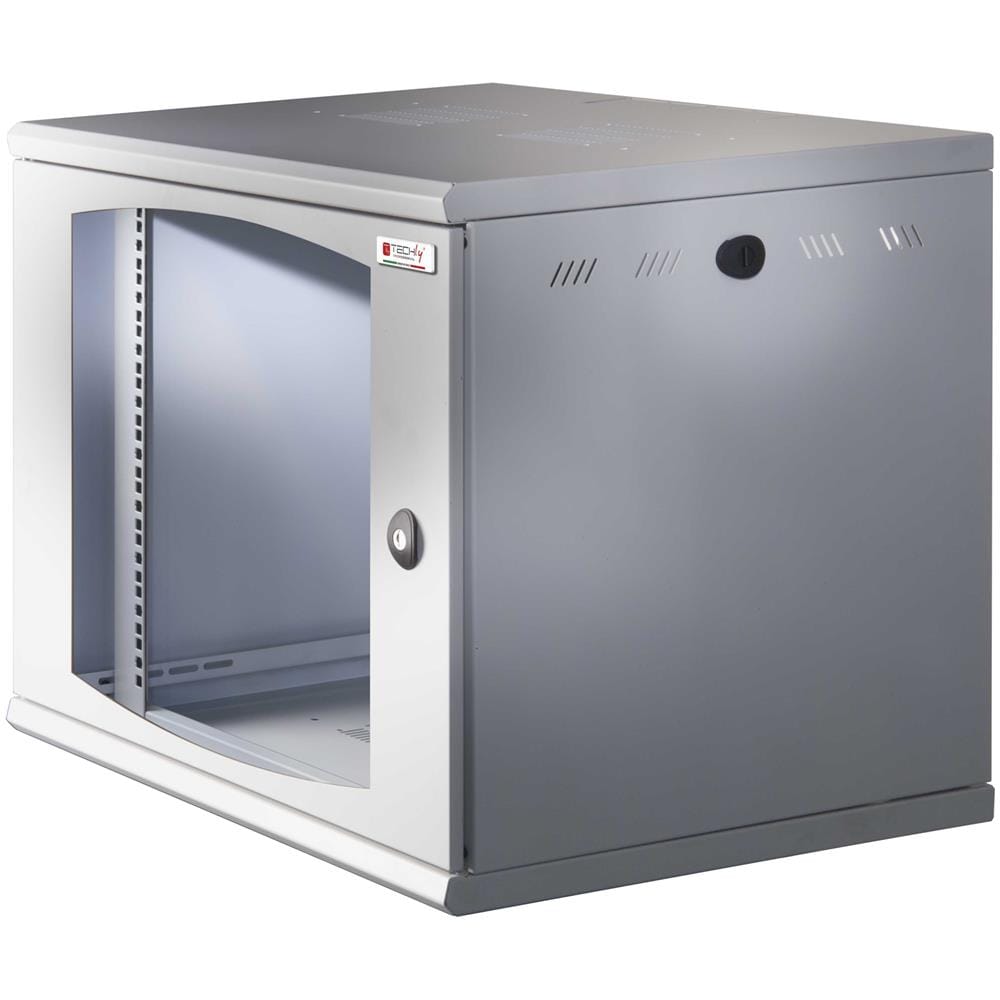 I-CASE EW-2009G5 - Armadio Rack 19'' a muro 10 unità sezione unica prof. 500mm Grigio - Foto 2