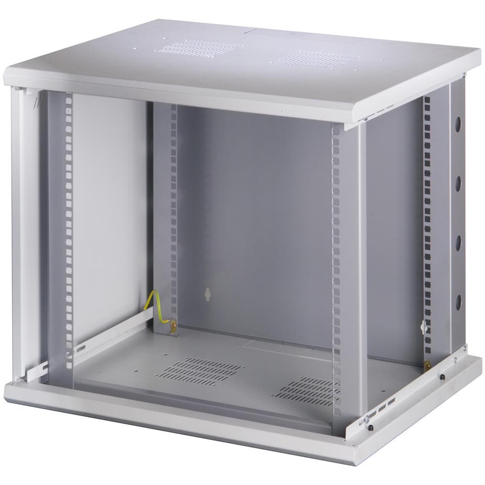 I-CASE EW-2009G5 - Armadio Rack 19'' a muro 10 unità sezione unica prof. 500mm Grigio - Foto 5
