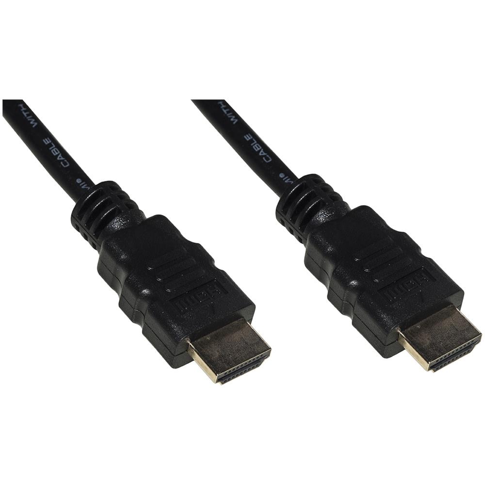 CAVO HDMI 4Kx2K PER PC, NOTEBOOK, HDTV, ECC CONTATTI DORATI MT 1 COLORE NERO - Foto 1