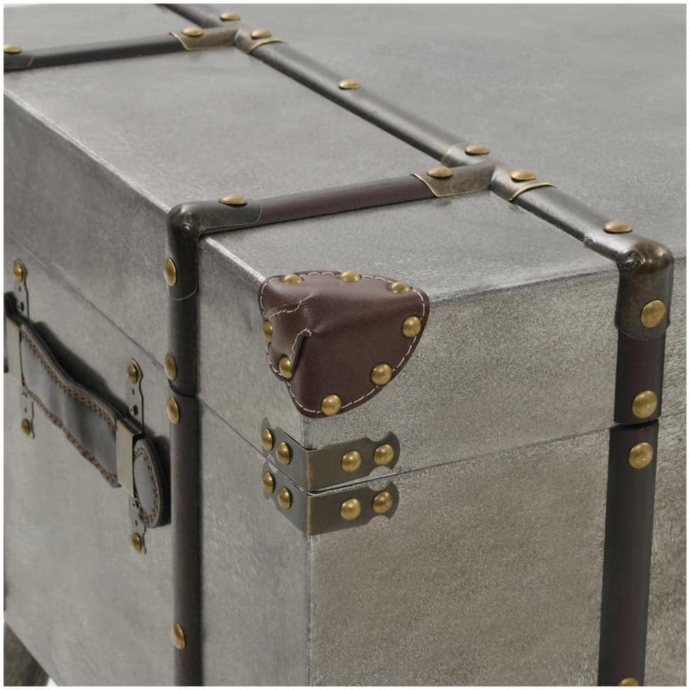 Tavolino Da Caffè In Mdf E Alluminio 102x51x47,5 Cm - Foto 2