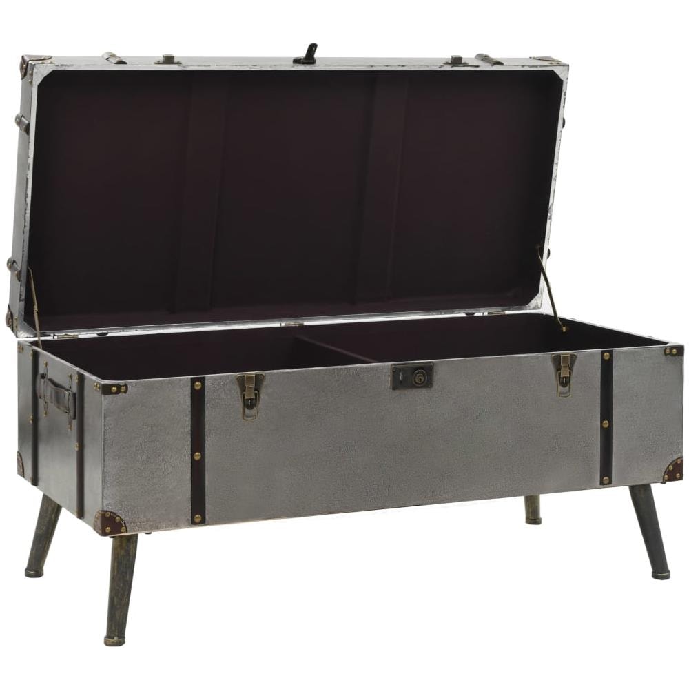 Tavolino Da Caffè In Mdf E Alluminio 102x51x47,5 Cm - Foto 7