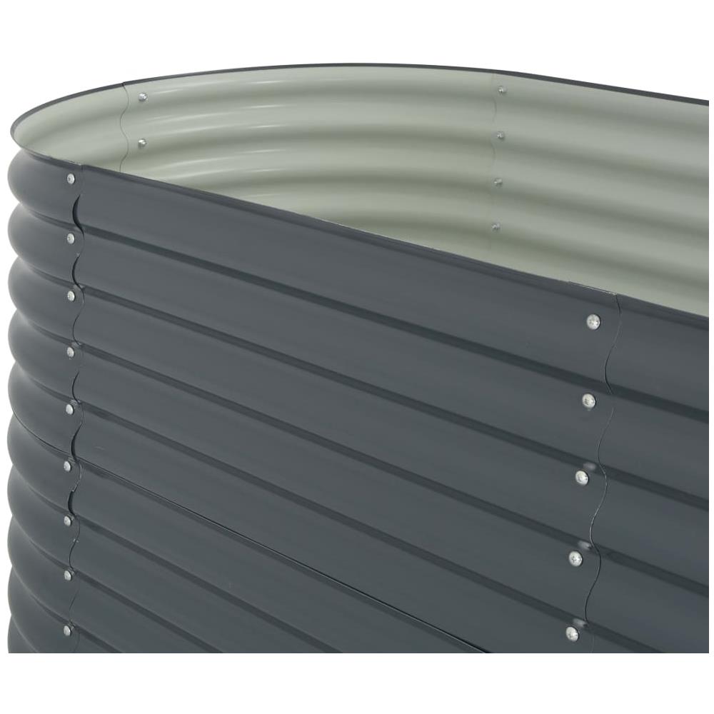 Fioriera Per Giardino 400x80x81 Cm In Acciaio Zincato Grigio - Foto 7