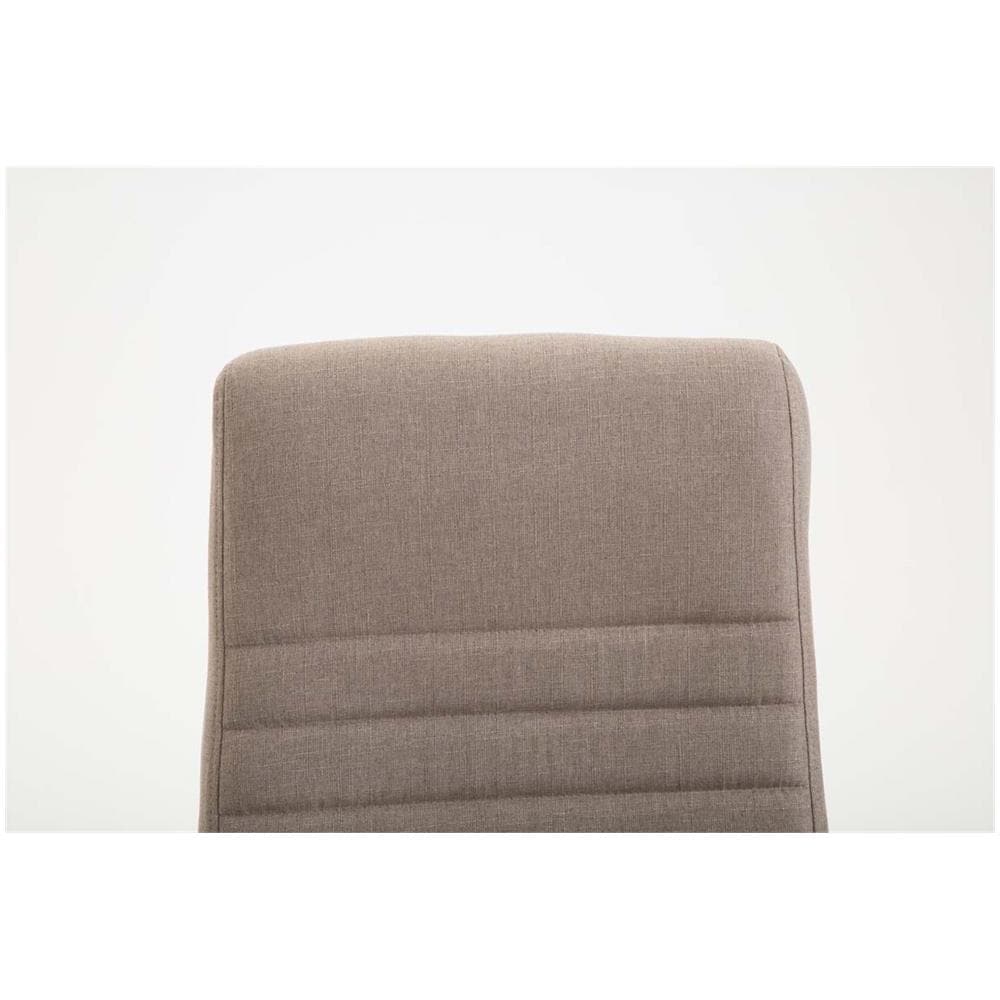 Poltrona Ufficio Valais XL in Tessuto - Sedia Ufficio Girevole Imbottitacon Alto Schienale I Sedia Direttore con Braccioli Rivestiti I Sedia Scrivania Carico Max 136kg Tortora - Foto 5