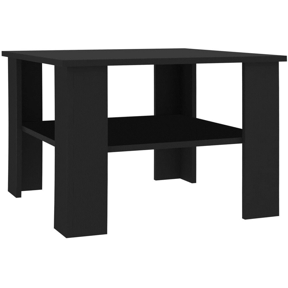 Tavolino da Salotto Nero 60x60x42 cm in Legno Multistrato - Foto 2