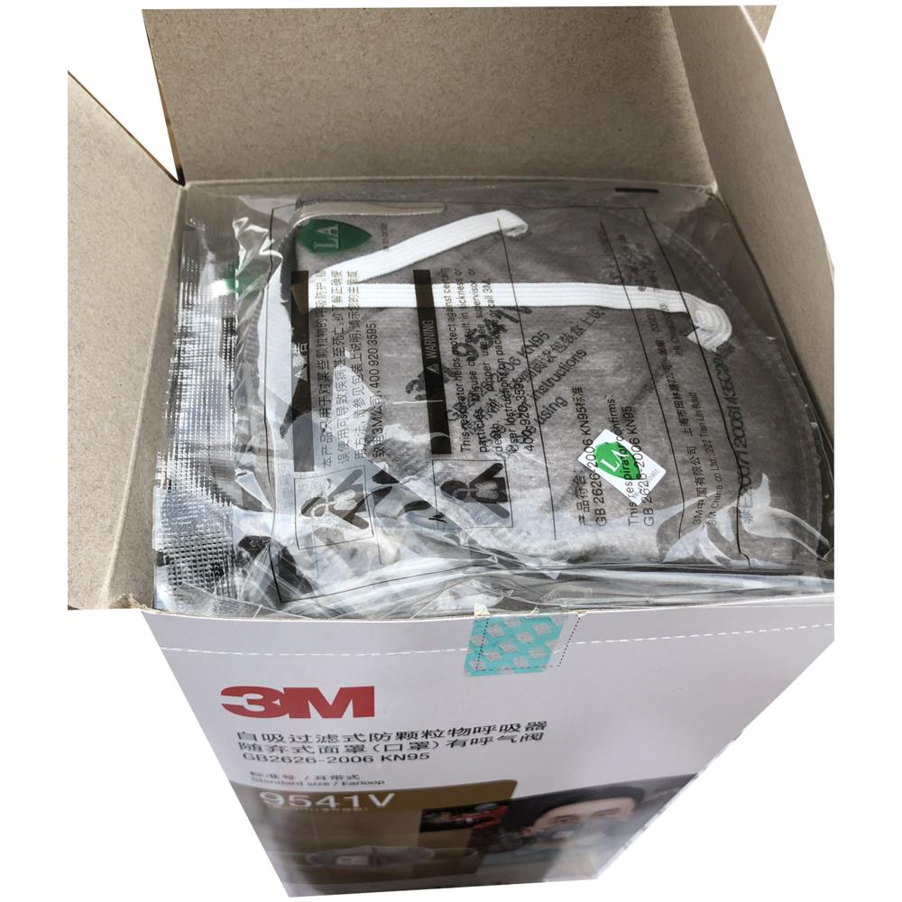 Maschera Anti Polvere Con Valvola Respiratoria Originale 3m Confezione Da 20 Pz - Foto 2
