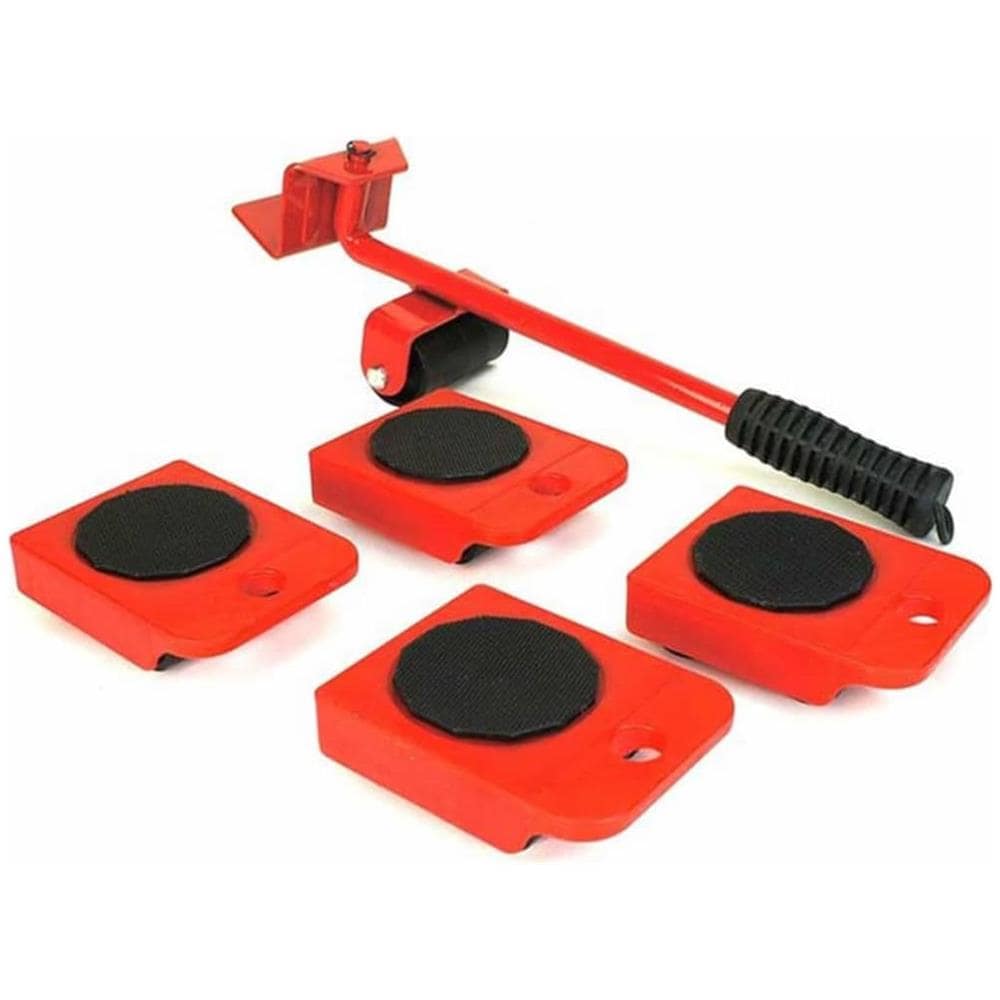 Set Per Trasporto Mobili Con Capacità Fino A 150 Kg Ruote Girevoli Antiscivolo Leva E 4 Roller Professionali Materiale Resistente Ps Abs Acciaio Ideale Per Oggetti Lung E Pesanti Facile Utilizzo Domestico - Foto 1