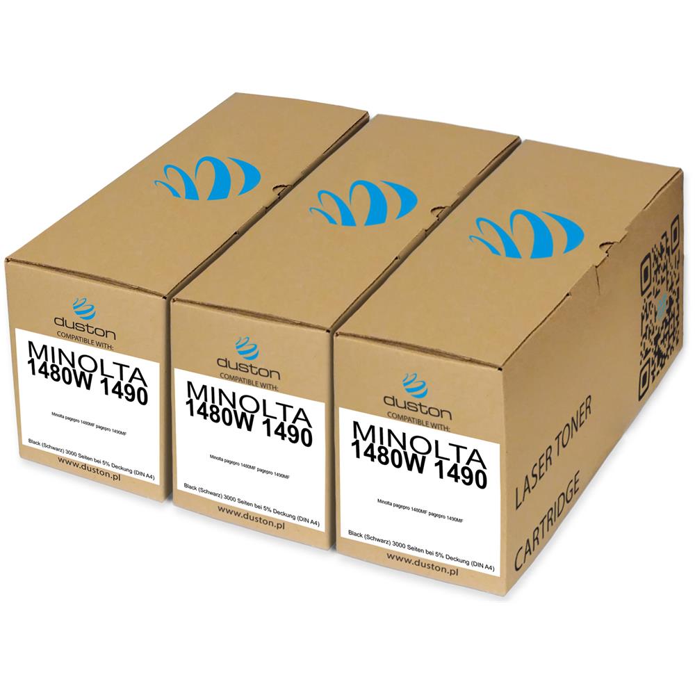 TONER COMPATIBILE - 3x 1480w 1490, 9967000877 Negro Compatible Con Konica Minolta 1480mf 1490mf - Foto 1