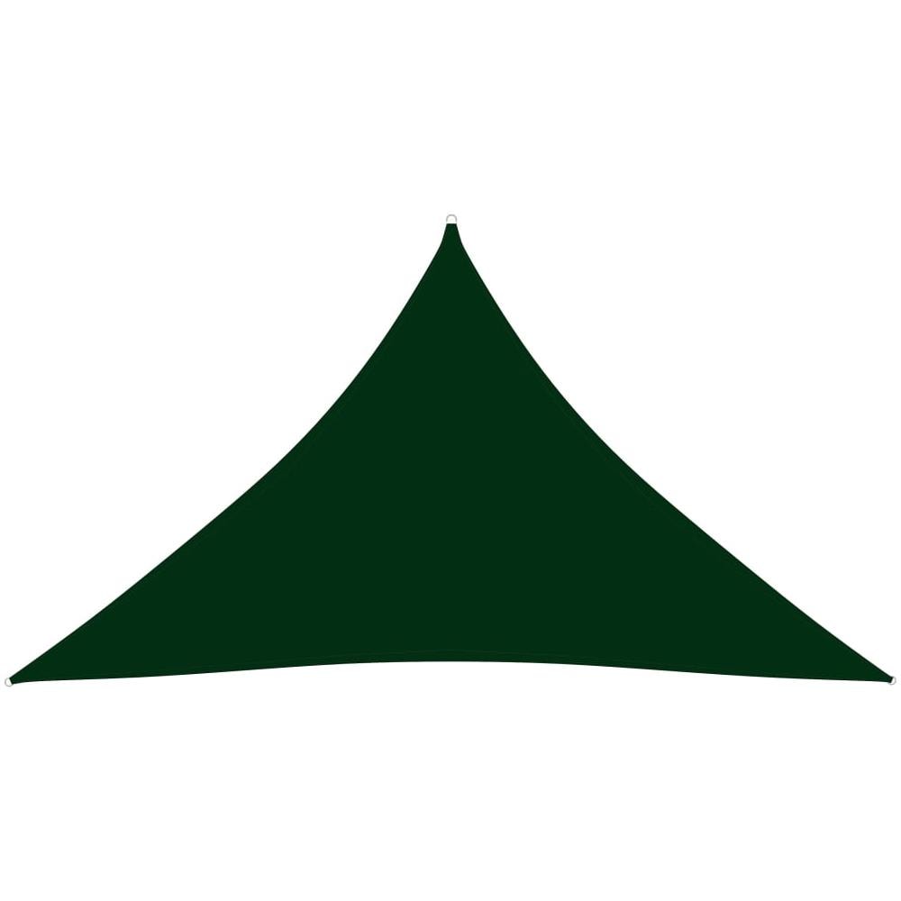 Parasole a Vela Oxford Triangolare 3x3x4,24 m Verde Scuro - Foto 1